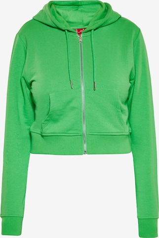 swirly Sweat jacket in Green: front