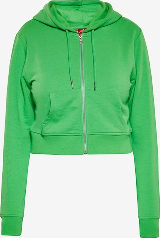 Veste de survêtement swirly en vert : devant