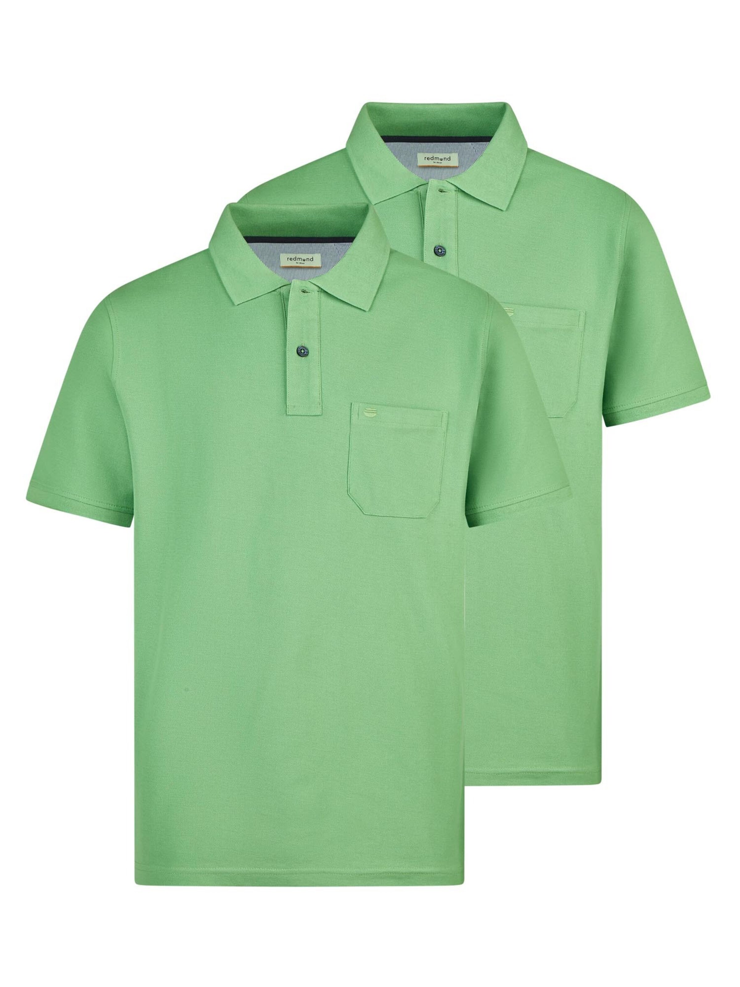 redmond Shirt 'Basic'‌‌ in Grün: Vorderseite