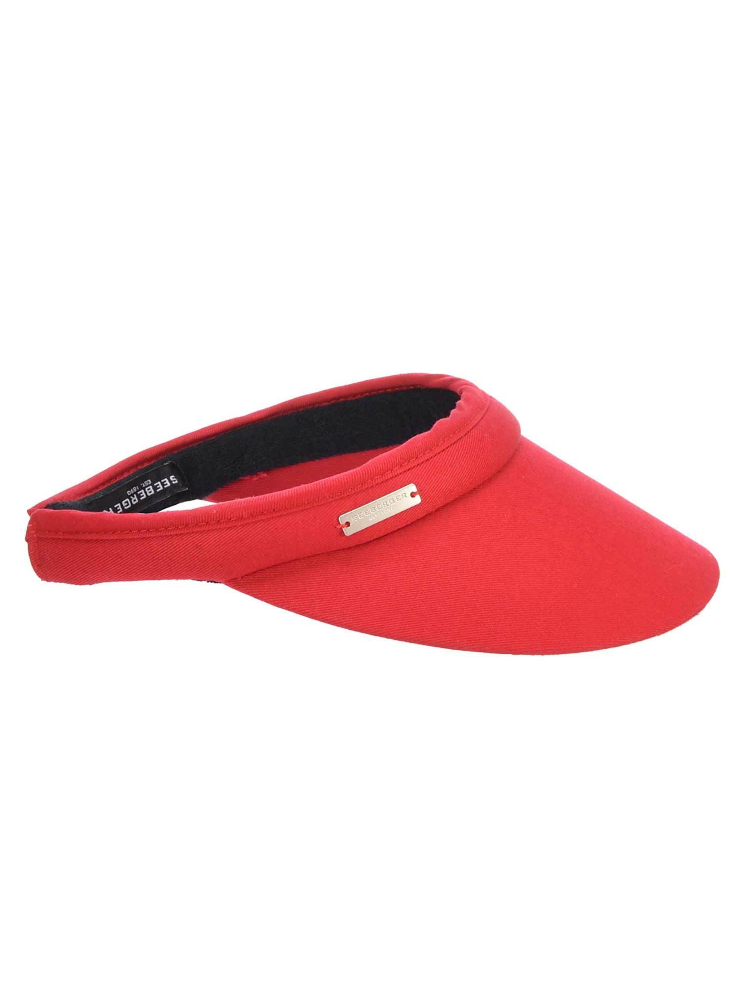 Seeberger Hut 'Visor'‌‌‌‌‌ in Rot: Vorderseite