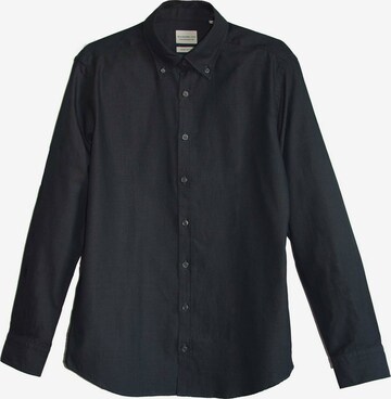 Black Label Shirt Regular fit Business Shirt 'URBAN' in Black: front