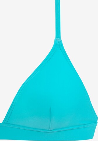 LASCANA ACTIVE - Triangular Top de biquíni desportivo em azul