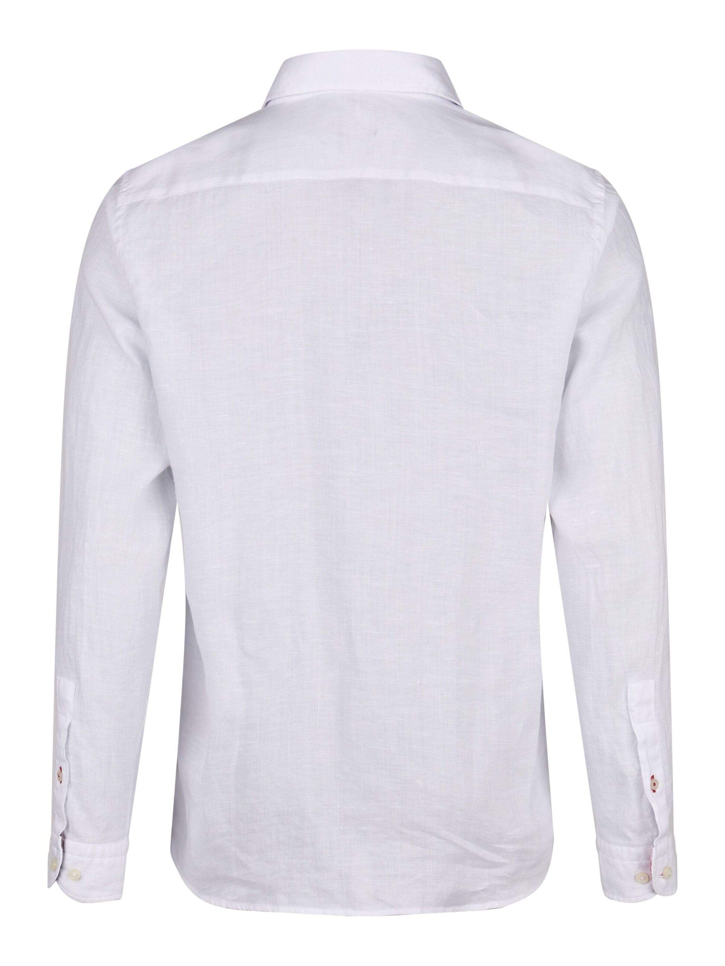 HECHTER PARIS Regular fit Button Up Shirt in White