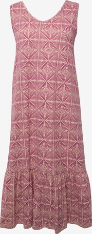 Ulla Popken Summer Dress in Pink: front