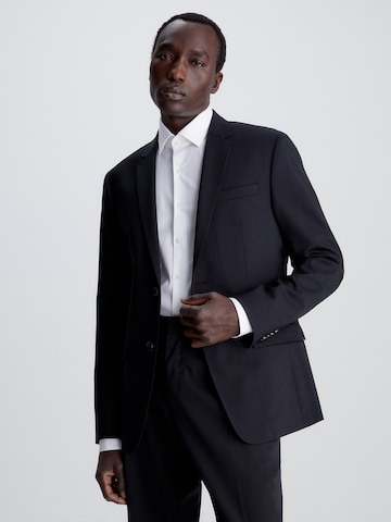 Calvin KleinSlim Fit Poslovni sako - crna boja: prednji dio