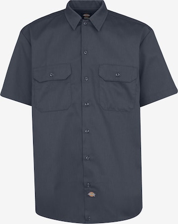 DICKIES Comfort fit Overhemd 'work shirt' in Grijs: voorkant