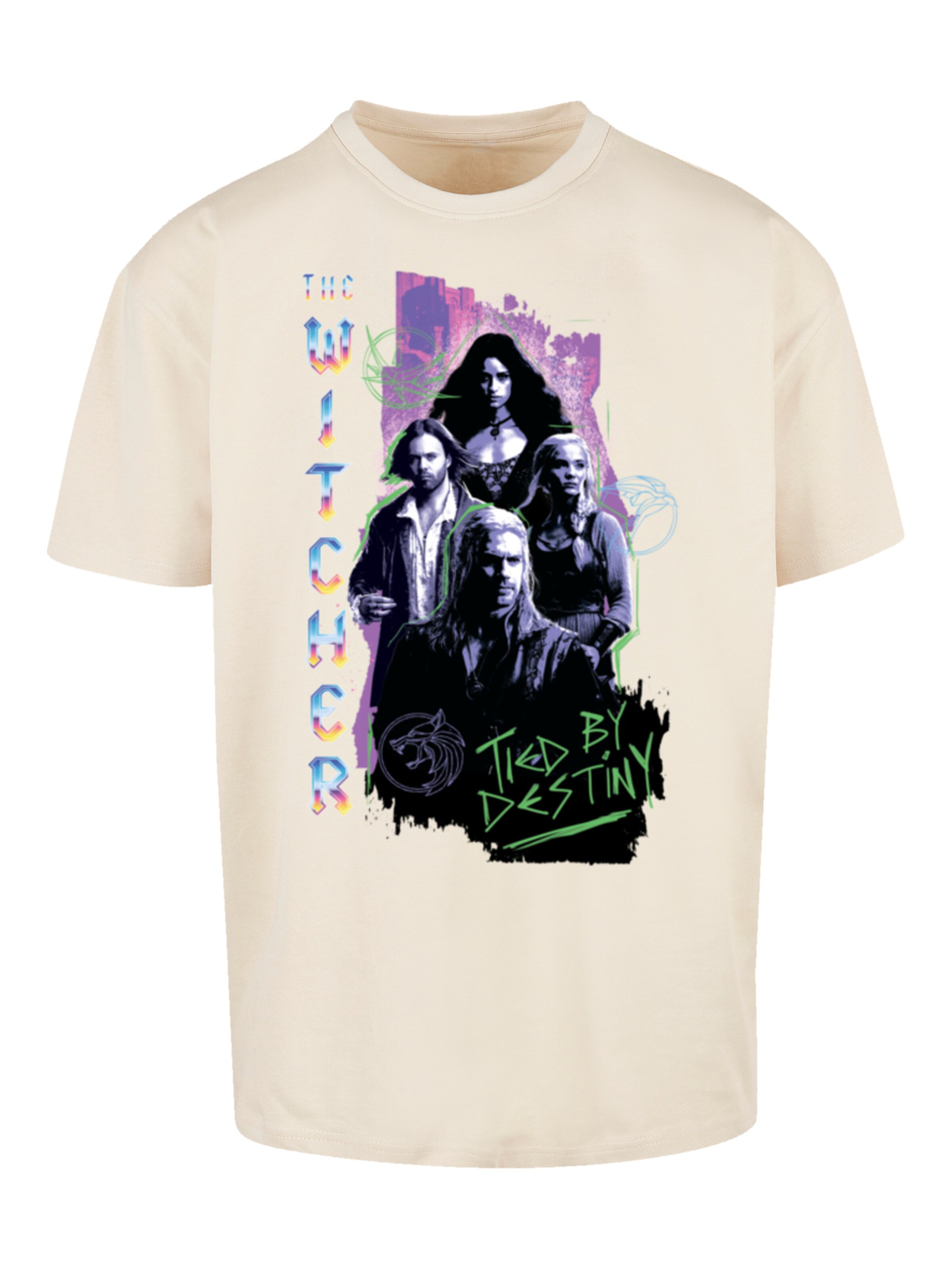 T-Shirt 'The Witcher Tied By Destiny Netflix TV Series' F4NT4STIC en beige : devant