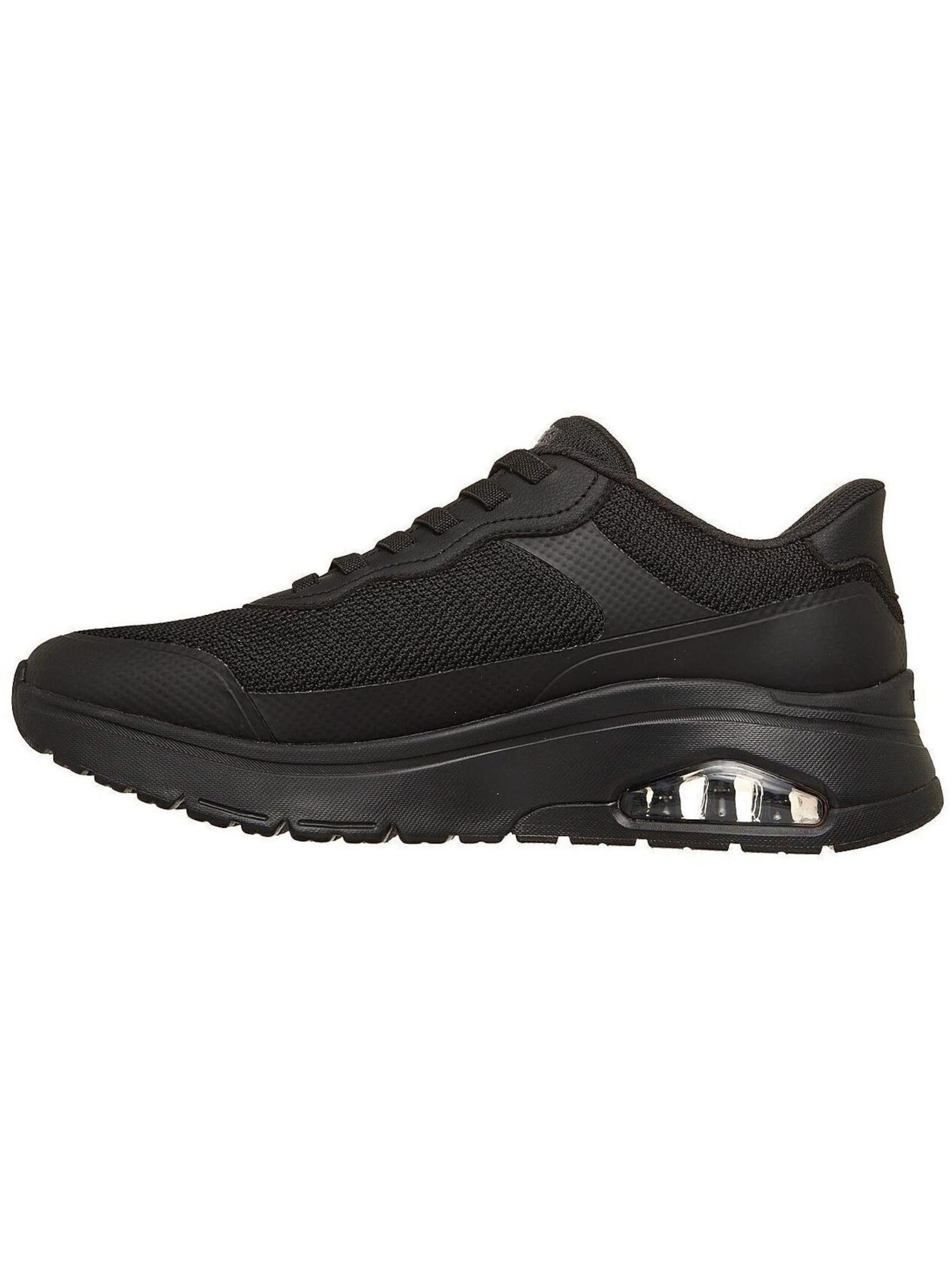 SKECHERS Sportschoen 'Uno Flex - Step N Knit' in Zwart