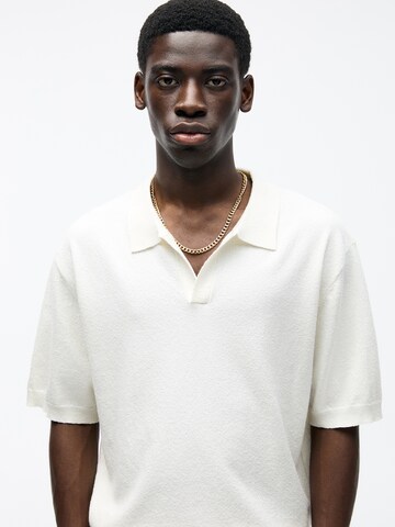 Pull-over Pull&Bear en blanc