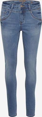 Cream Slimfit Jeans in Blauw: voorkant