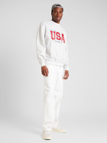Tommy Jeans Sweatshirt 'ARCHIVE GAMES TEAM USA' in Grau