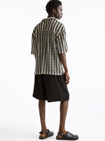 Pull&Bear Comfort Fit Hemd in Beige