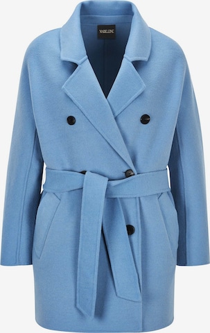 Manteau mi-saison MADELEINE en bleu : devant