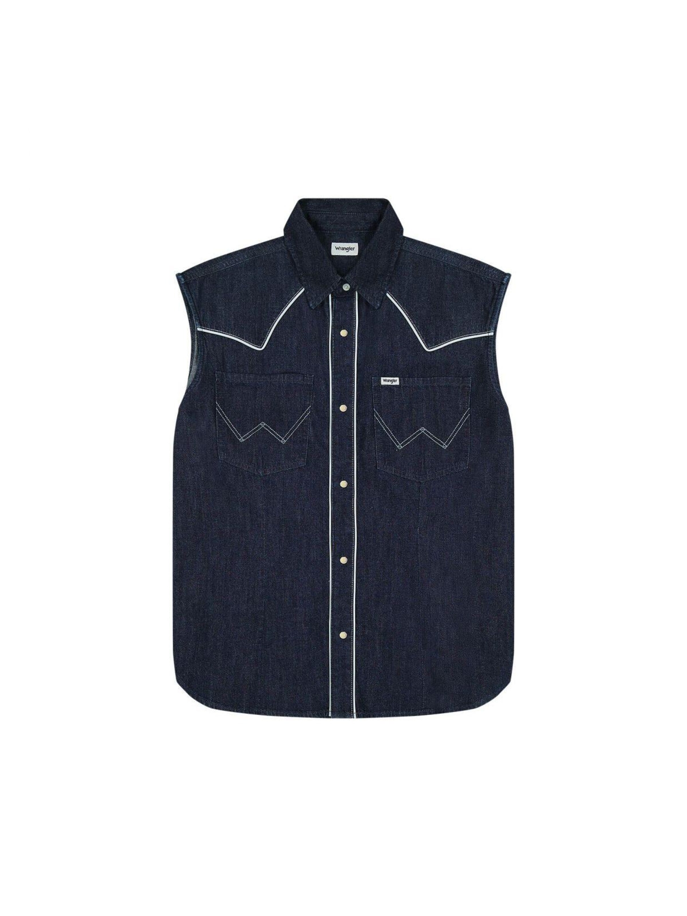 WRANGLER Shirt in Zwart: voorkant