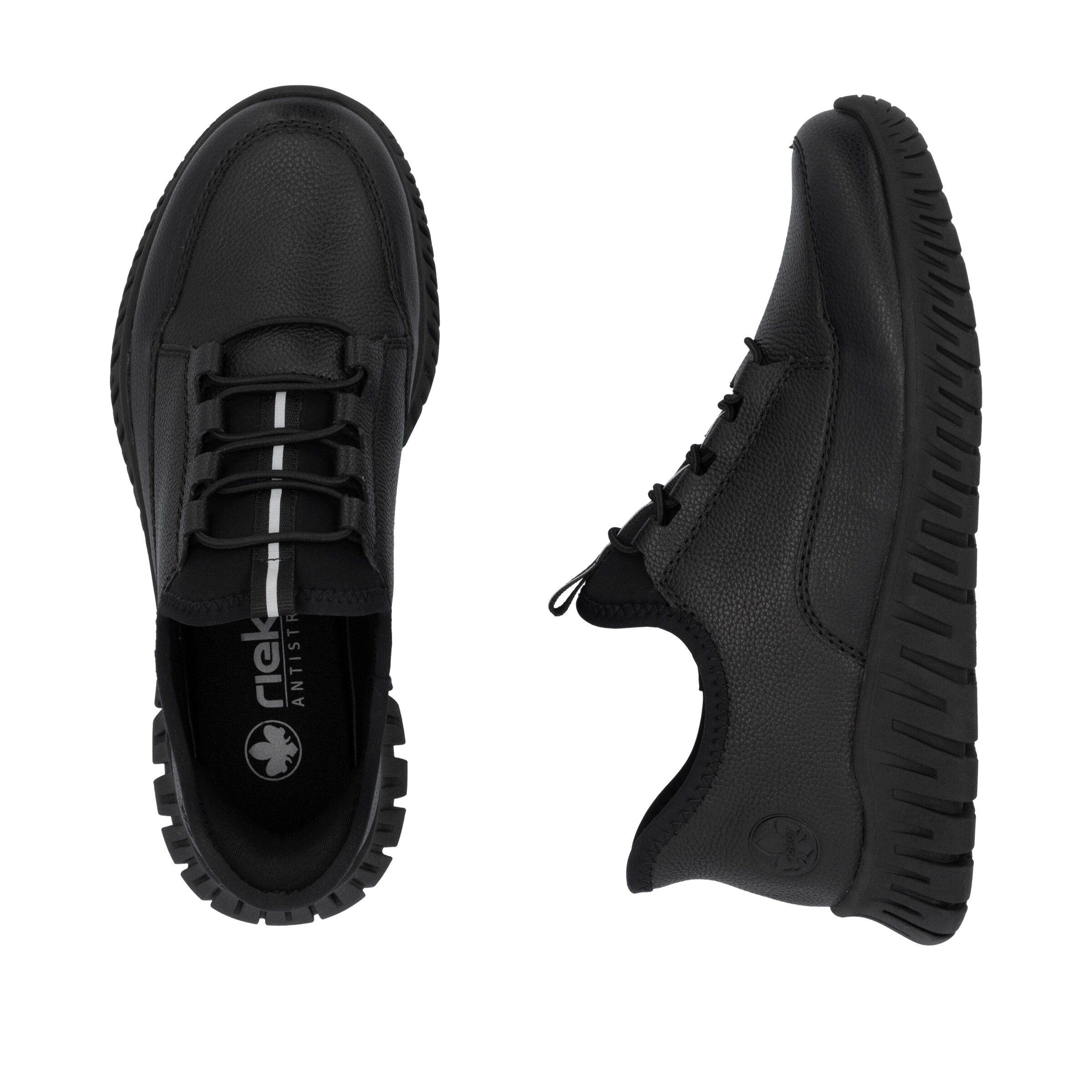 Rieker Slip-Ons in Black