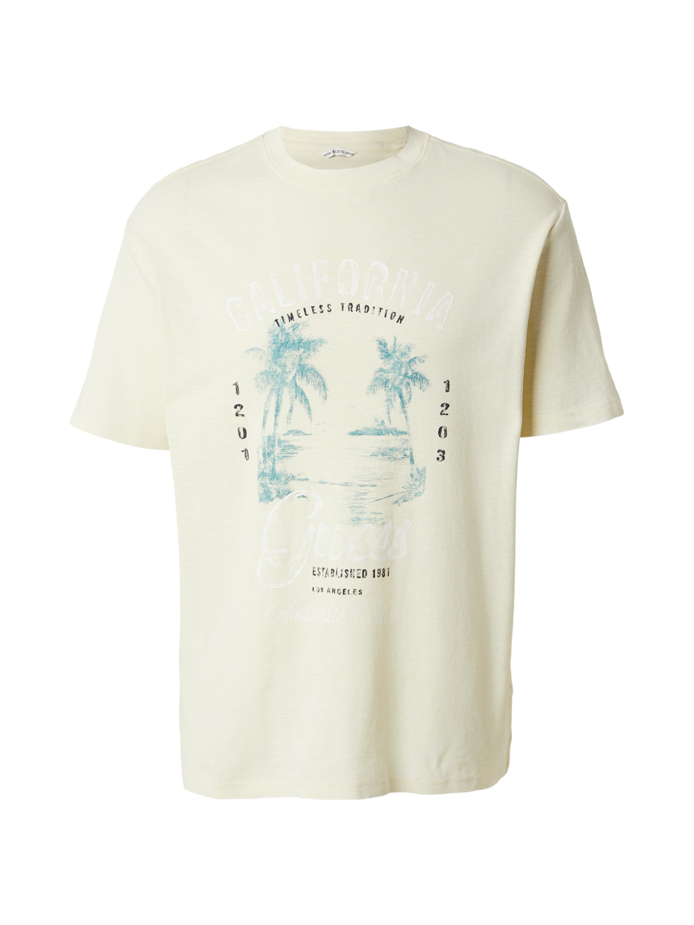 GUESS Tričko 'SUMMER' - Žltá: predná strana