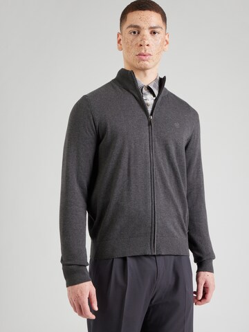 bugatti Πλεκτή ζακέτα σε γκρι: μπροστά