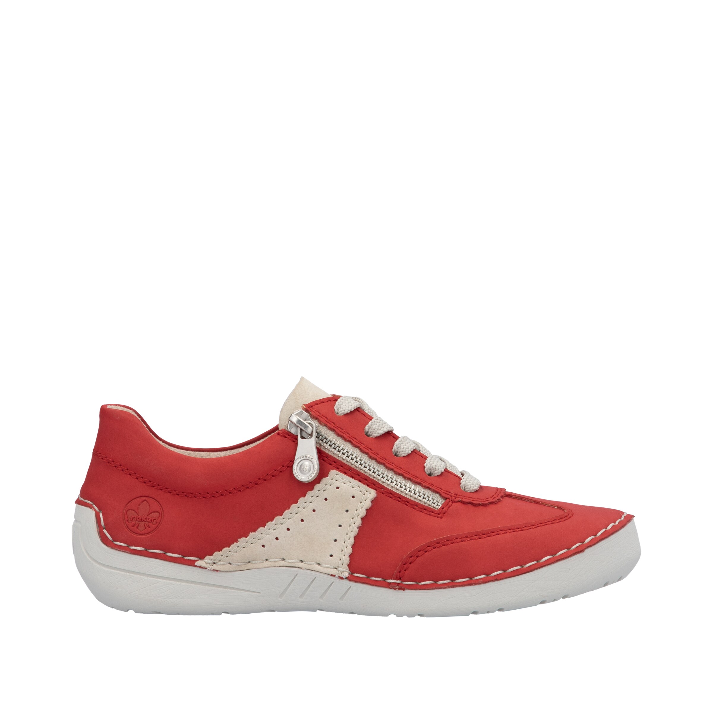 Chaussure de sport à lacets Rieker en rouge