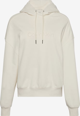 Bluză de molton de la Calvin Klein pe alb: față