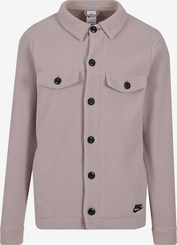 Nike SportswearFlis jakna - roza boja: prednji dio