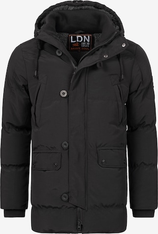 BRAVE SOUL Winter Jacket 'Bilturn' in Black: front