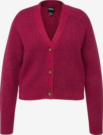 Ulla Popken Knit Cardigan in Red: front