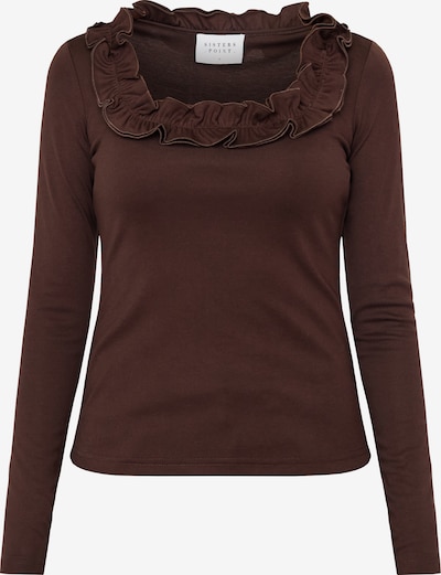 SISTERS POINT T-shirt 'ELETA' en XS en marron, Vue avec produit