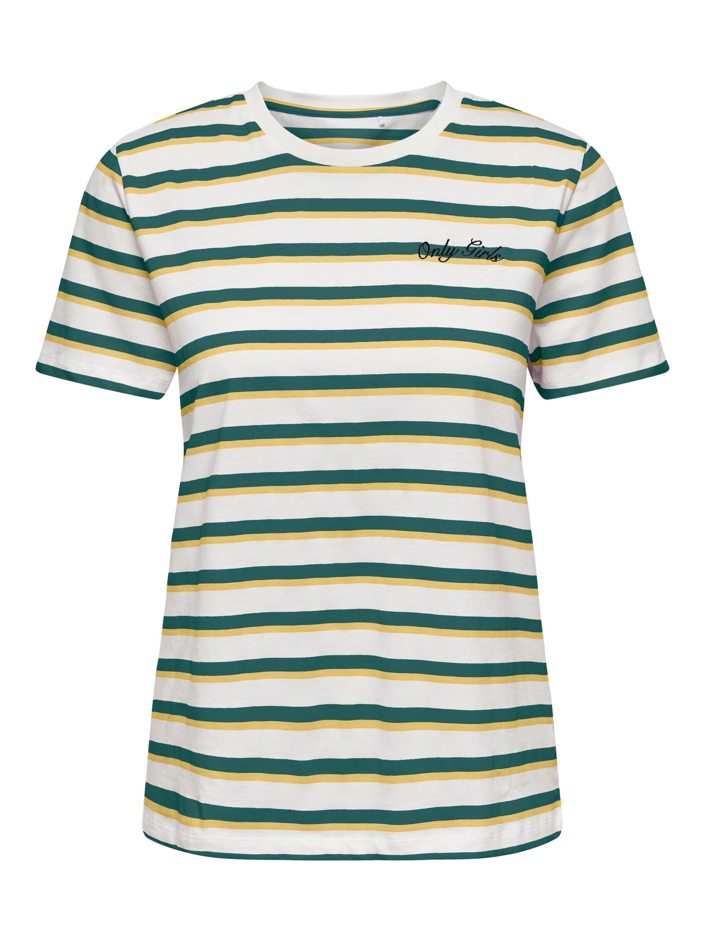 ONLY Μπλουζάκι 'Inc' σε λευκό: μπροστά