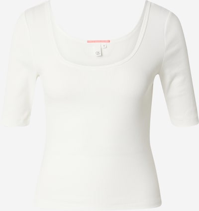 Tricou QS pe alb murdar, Vizualizare produs