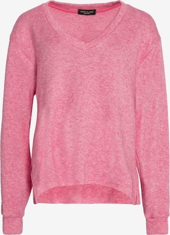 SASSYCLASSY Širok pulover | roza barva: sprednja stran