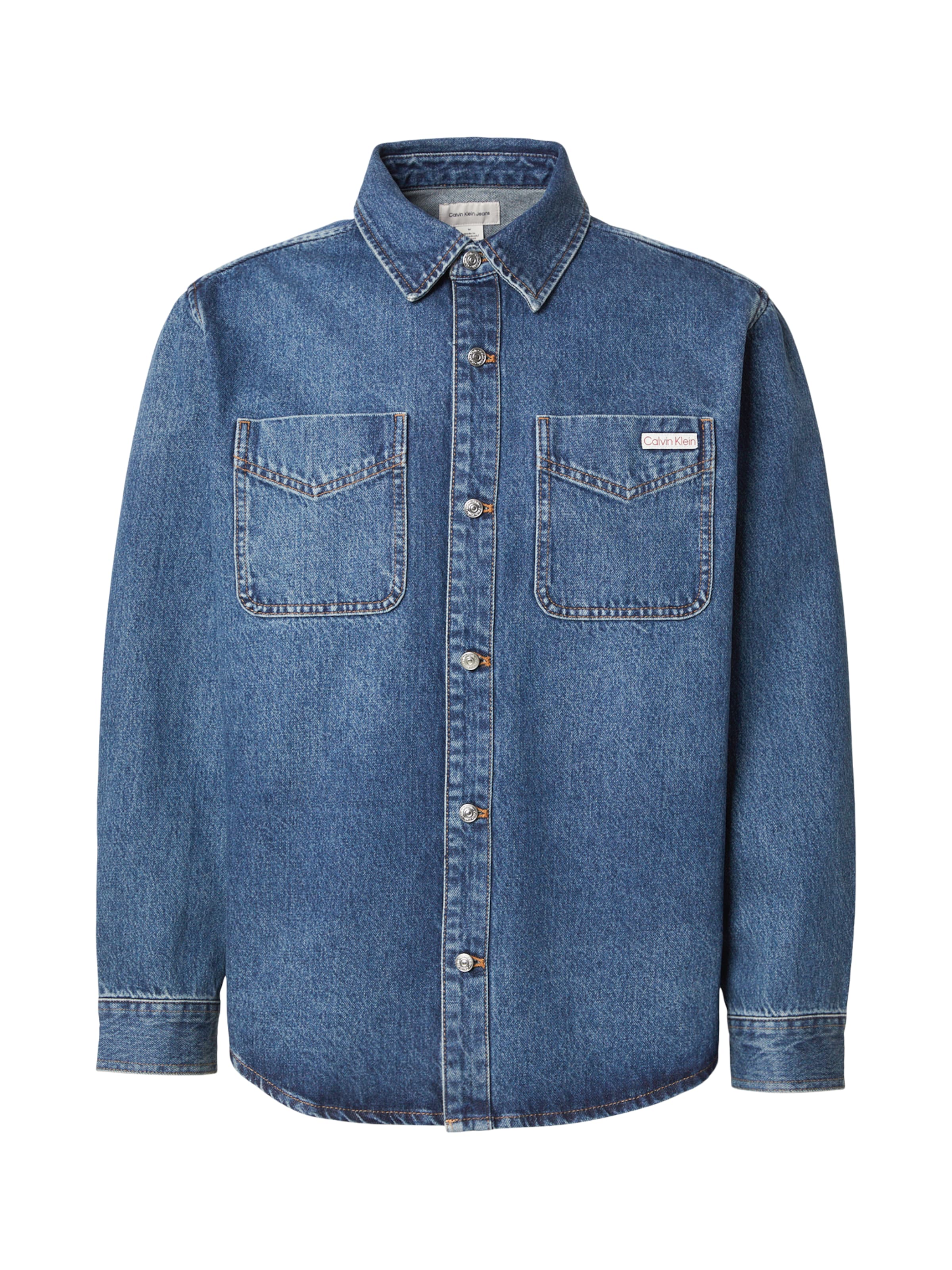 Calvin Klein Jeans Mugav suurus Triiksärk '90S HORIZON', värv sinine: eest vaates