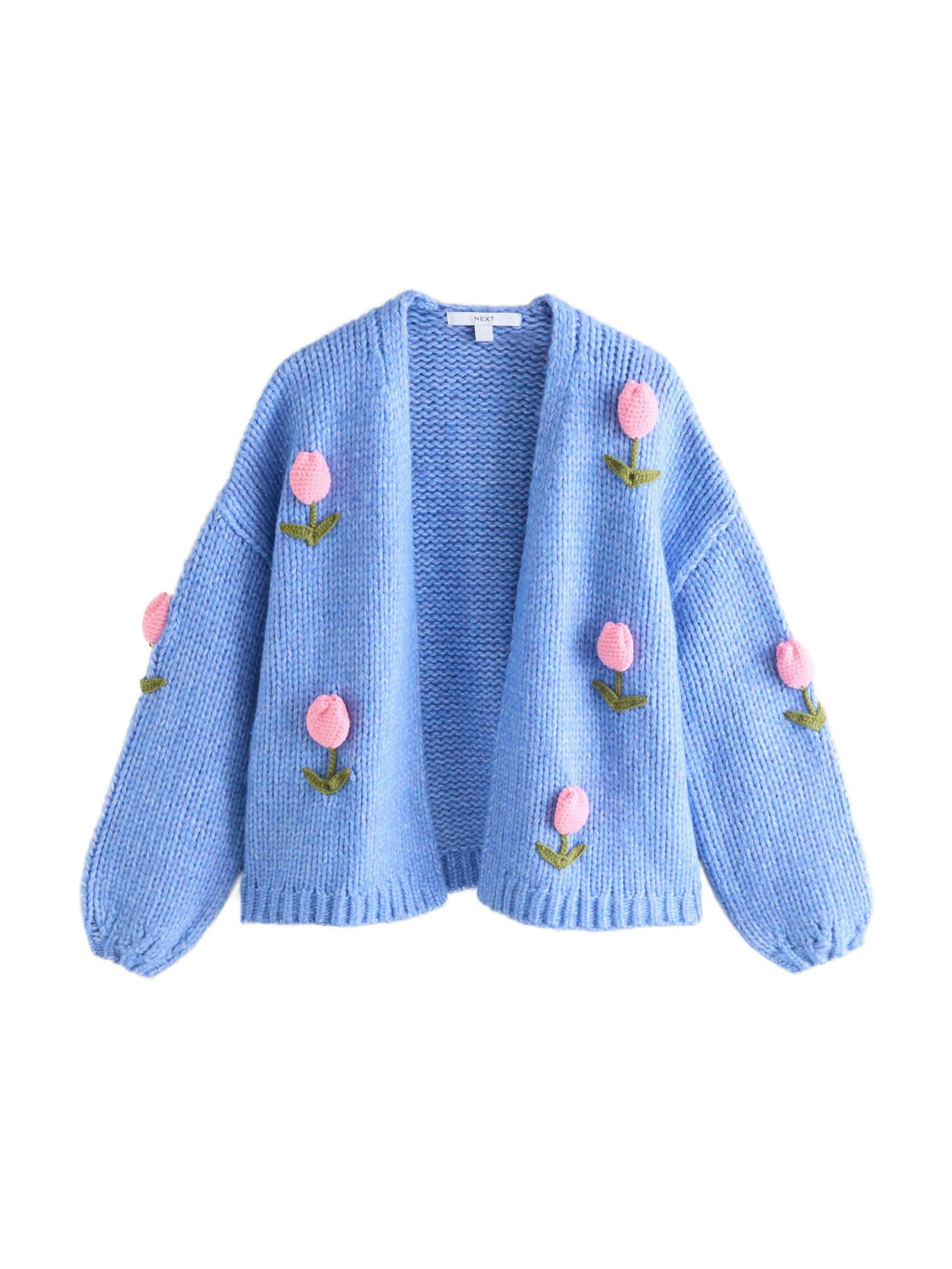 Next Kardigan w kolorze nakrapiany niebieski / oliwkowy / różowy pudrowym, Podgląd produktu