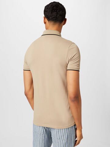 BOSS Orange Poloshirt 'Passertip' in Beige