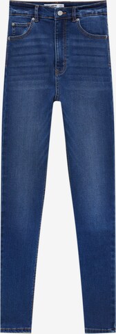 Pull&Bear Skinny Jeans in Blauw: voorkant