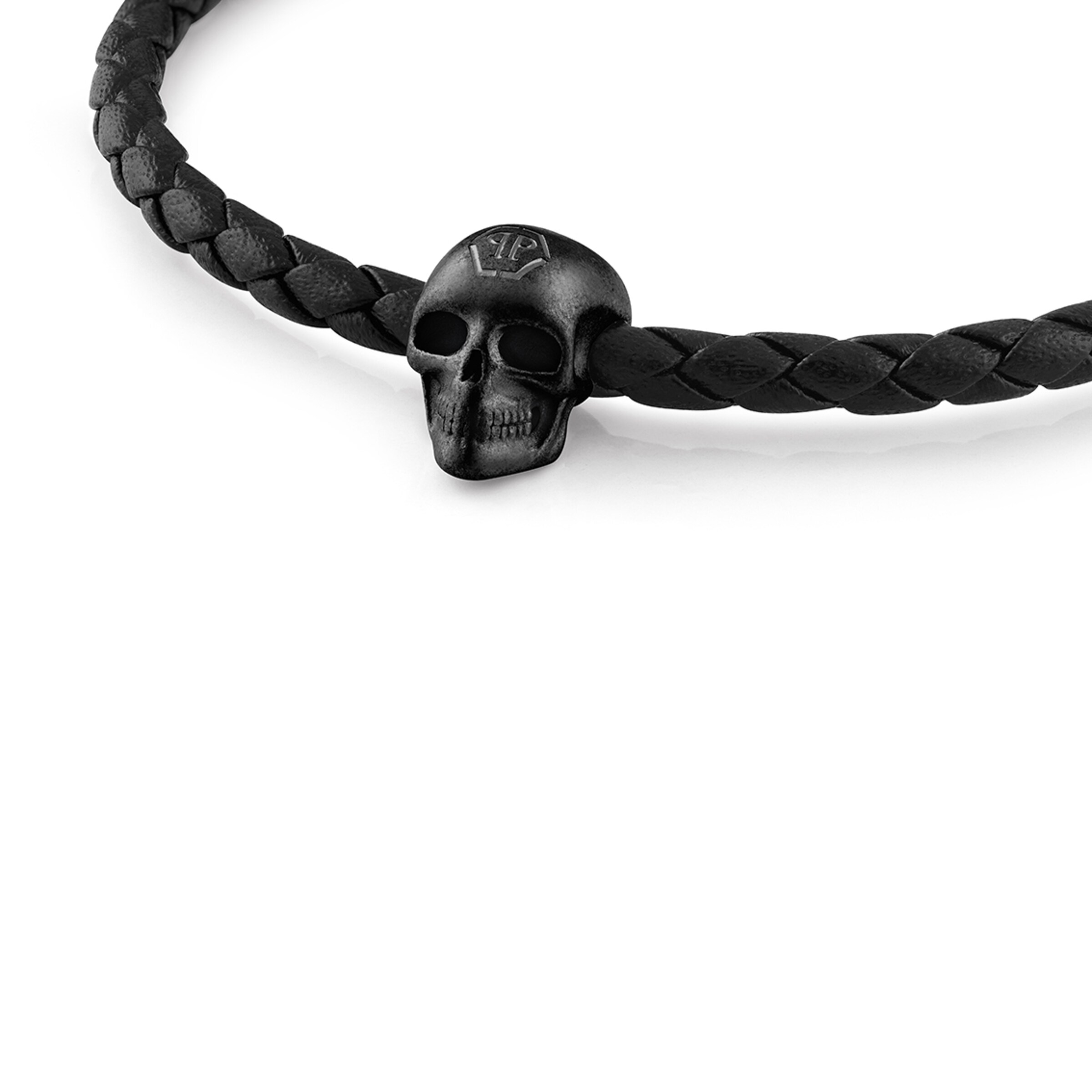 Braccialetto 'LINKED' di Philipp Plein Jewellery in nero