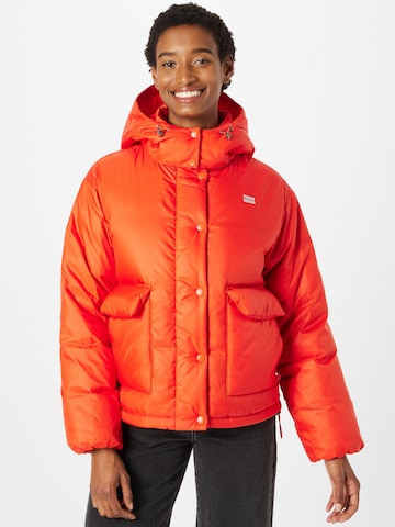 LEVI'S ® Winter Jacket 'Luna Core Puffer Short' in Orange: front