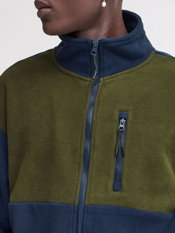 BLEND Fellimitatjacke ' BHBROOKS Sweatshirt zipp thru ' in Blau