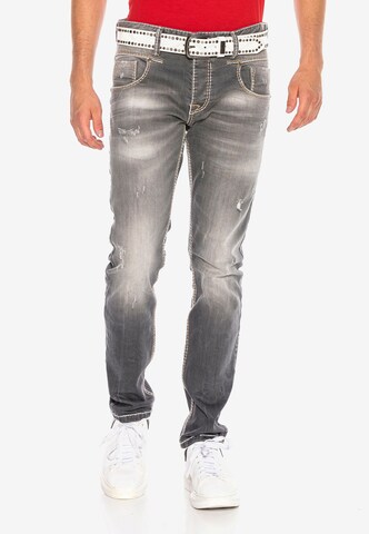 CIPO & BAXX Regular Jeanshose 'CD668' in Grau: predná strana