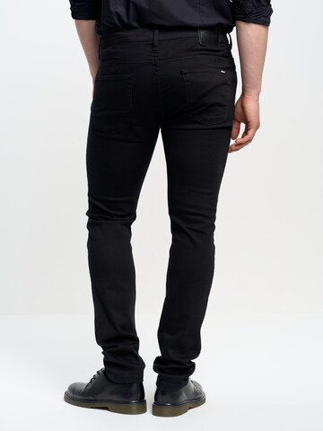 Coupe slim Jean 'Jeffray' BIG STAR en noir