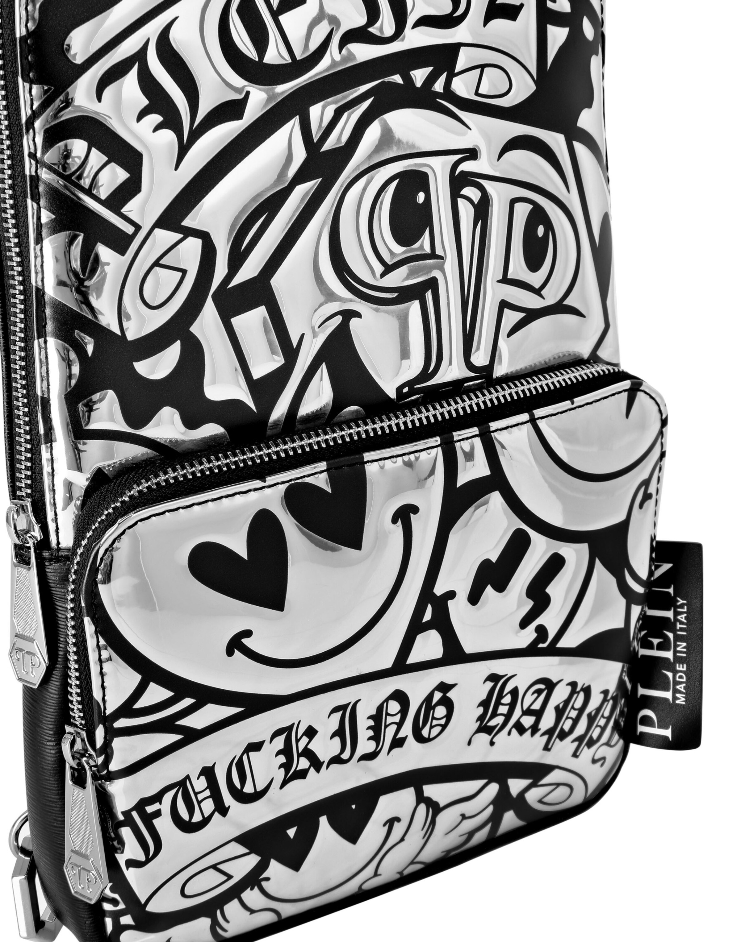 Philipp Plein Crossbody bag ' Smile ' in Silver