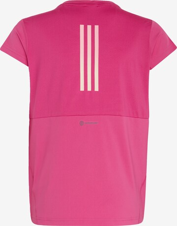 ADIDAS SPORTSWEAR Performance shirt 'Aeroready 3-Stripes' in Pink