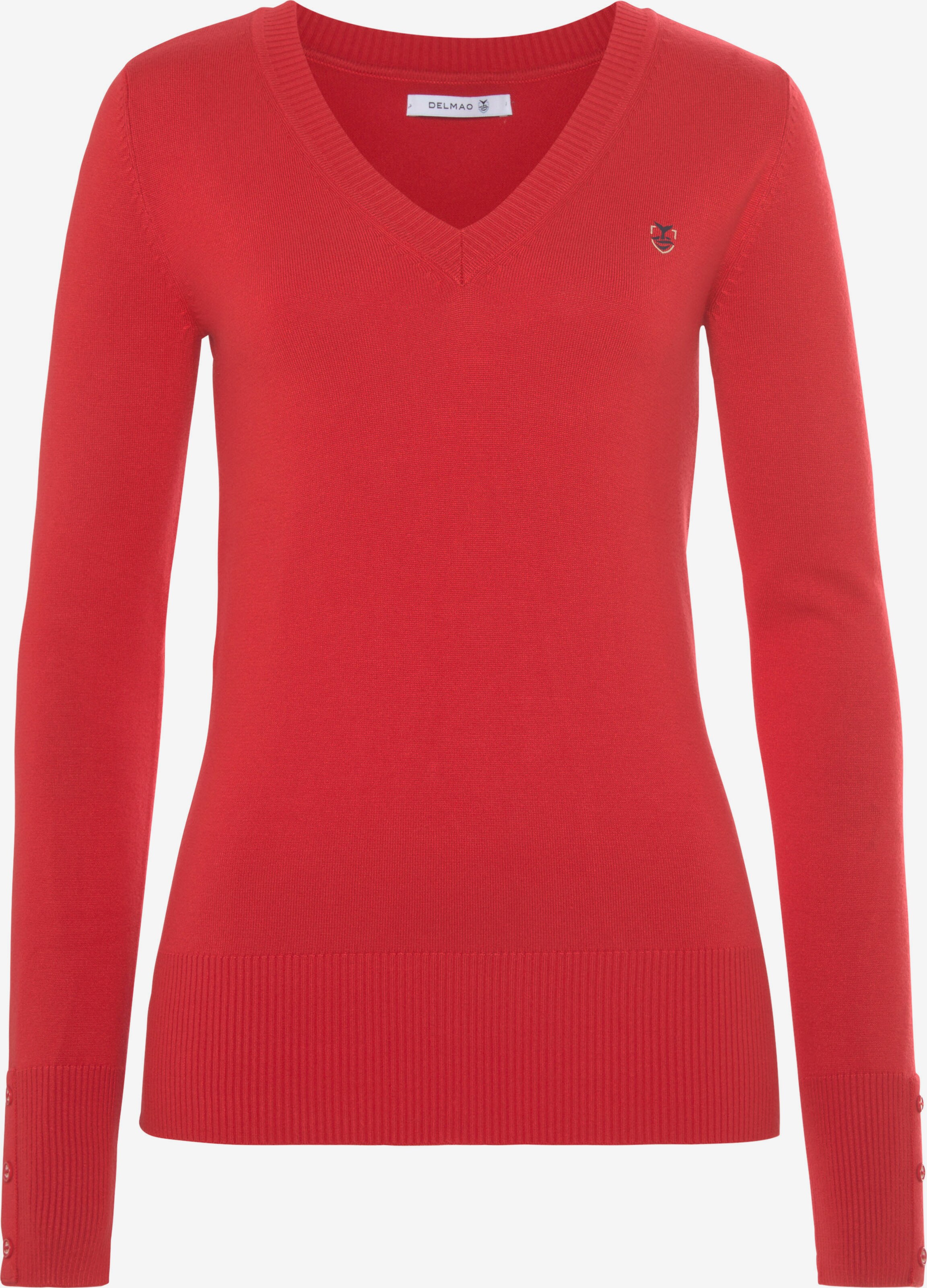 DELMAO Pullover Rot ABOUT YOU | in