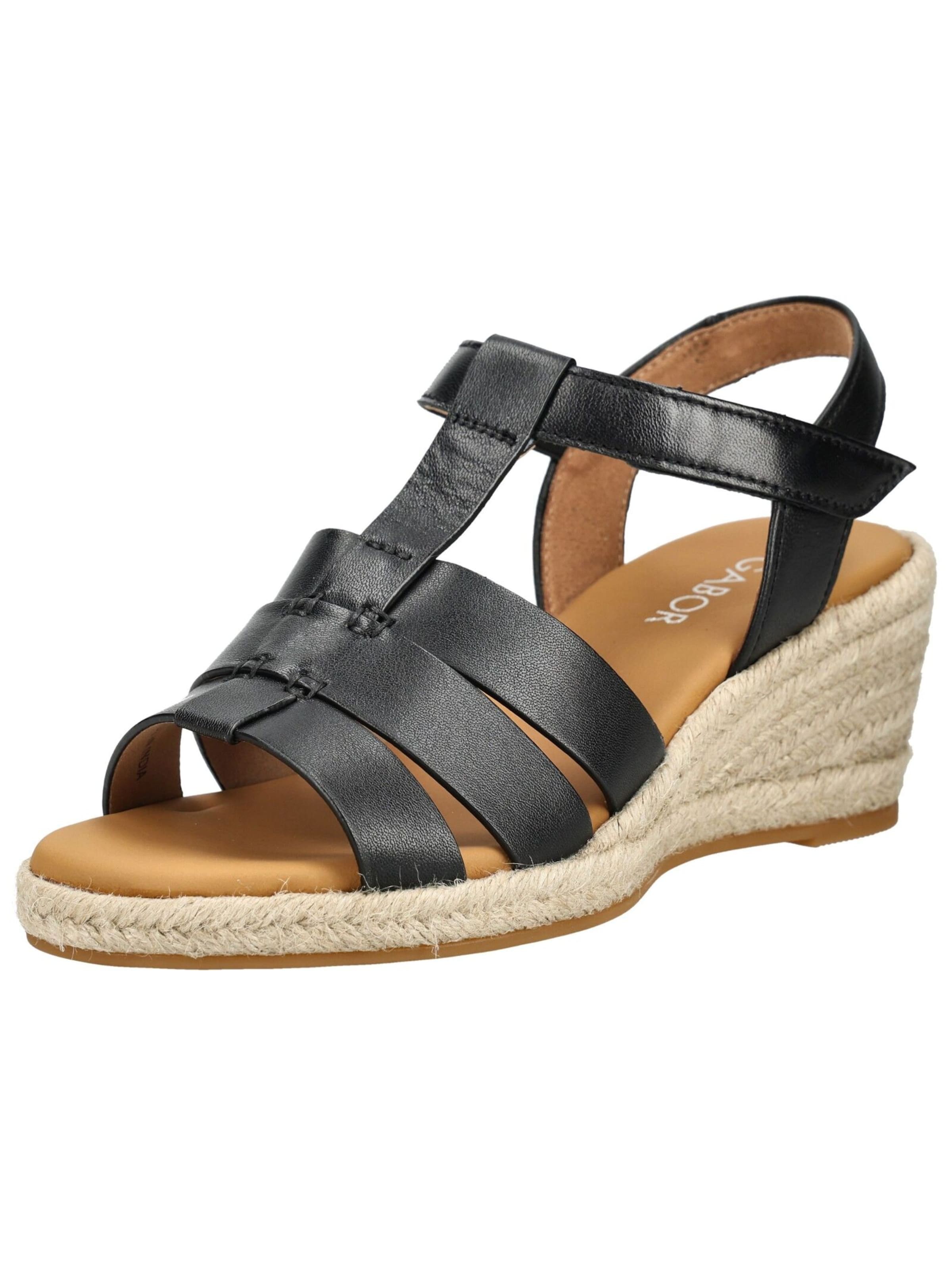 Sandalo di GABOR in nero: frontale