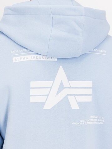ALPHA INDUSTRIES Sweatshirt in Blue