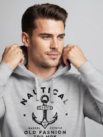 Neverless Sweatshirt 'Nautical Anker' in Grey