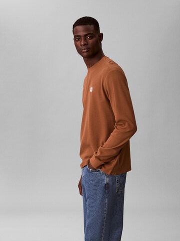 Calvin Klein Jeans Majica | rjava barva