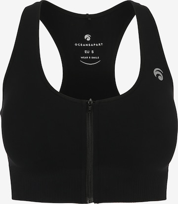 OCEANSAPART Bustier Sport-BH 'Nami' in Schwarz: predná strana