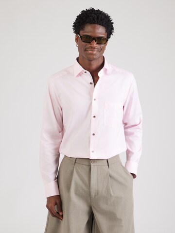 OLYMP Regular Fit Paita 'Luxor' värissä vaaleanpunainen: etupuoli