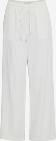 Pantalon 'LINO' ICHI en blanc : devant