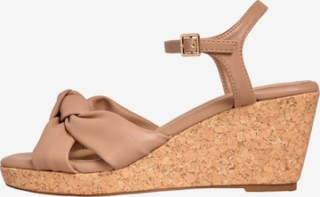 Sandales Friends Like These en beige : devant